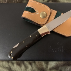 Kershaw 1993 Gentlemens Folder w/Sheath & Display Case AUS 8 Blade Very Nice Preowned