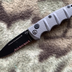 Boker Kalashnikov Mini Drop Point Black Blade S96 Automatic Knife (2.5″) D2 New in Box