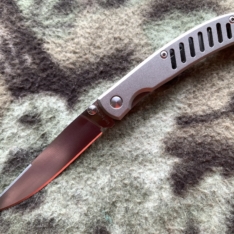 A Kershaw Wild Wild Turkey 1430 Titanium ATS-34 1995 Japan Very Nice No Box