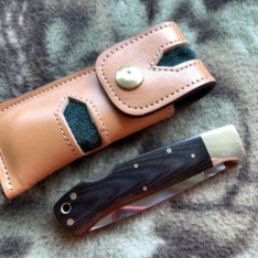 Kershaw 1993 Gentlemens Folder w/Sheath AUS 8 Blade Very Nice Preowned