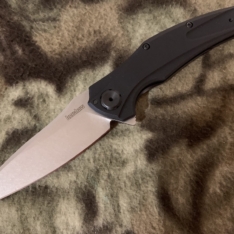 Kershaw Bareknuckle Olive w/ Blackwashed Blade 7777BLKSW Very Nice Unused in Box